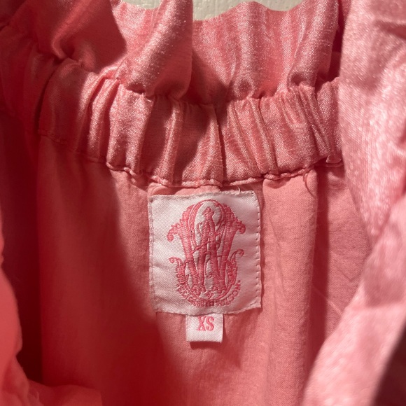 Pink Asymmetrical Ruffle Dress - Picture 2 of 3